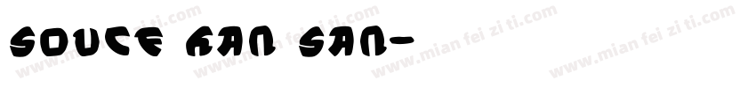 Souce Han San字体转换